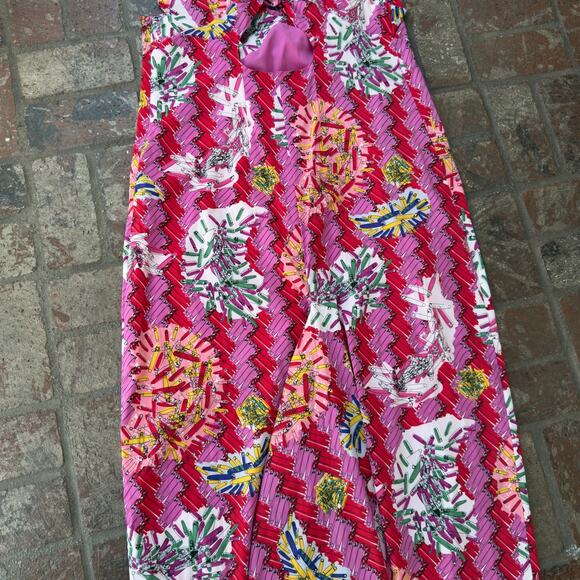 Zac Posen Target Dress Safety Pin Maxi Long Cutout Back Plus Pink Size 22W - Picture 8 of 10